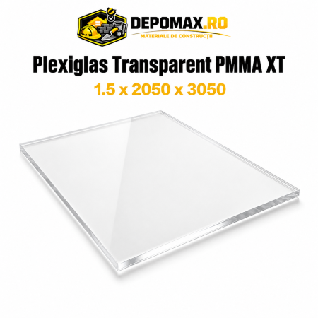 Plexiglas transparent PMMA XT 1.5 x 2050 x 3050 mm